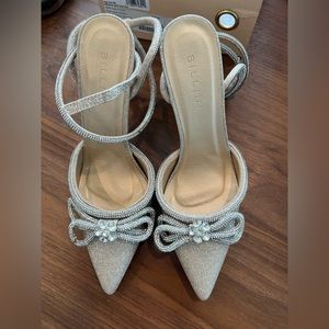 Billini Gold Glitter Heels